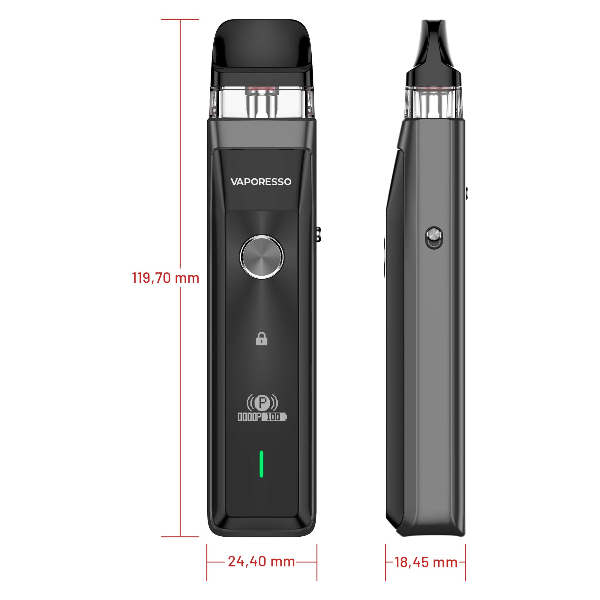 Vaporesso XROS Pro Pod System mit 1200 mAh Akku und 2 ml Cartridge