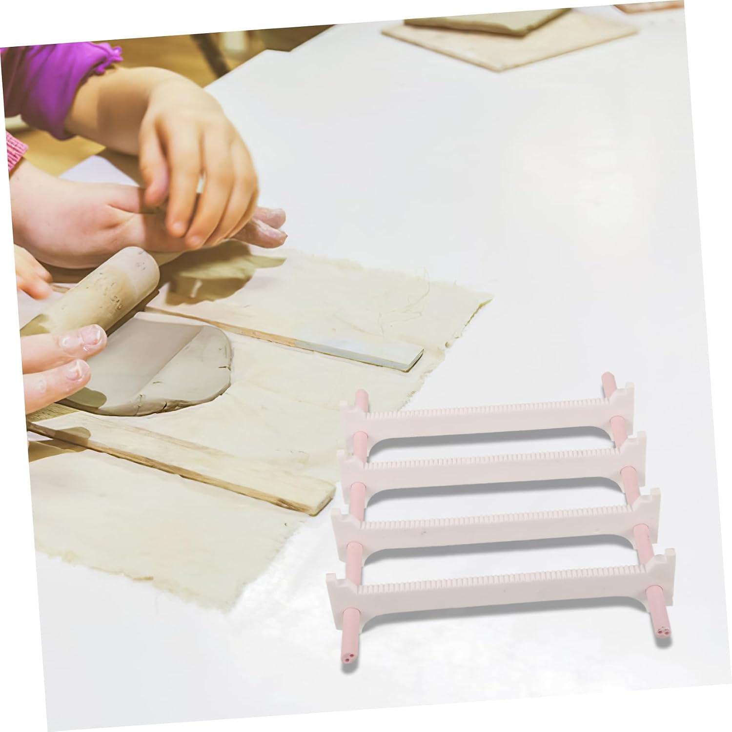 LIFKOME Alumina Pottery Kiln Burning Bracket Jewelry Making Holder Tool Stand for Kiln Firing