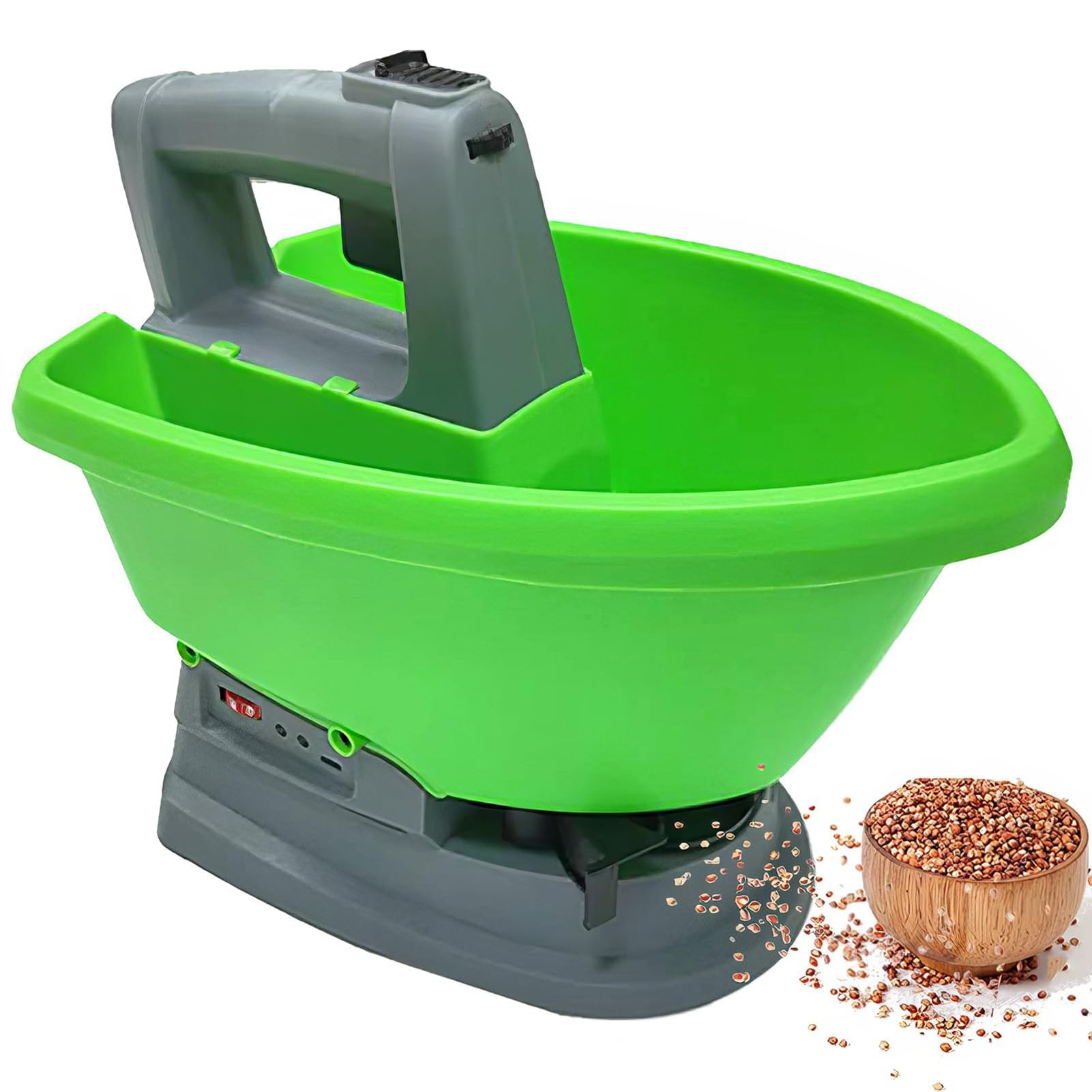 Épandeur portatif à batterie pour semer sans effort et fertiliser uniformément