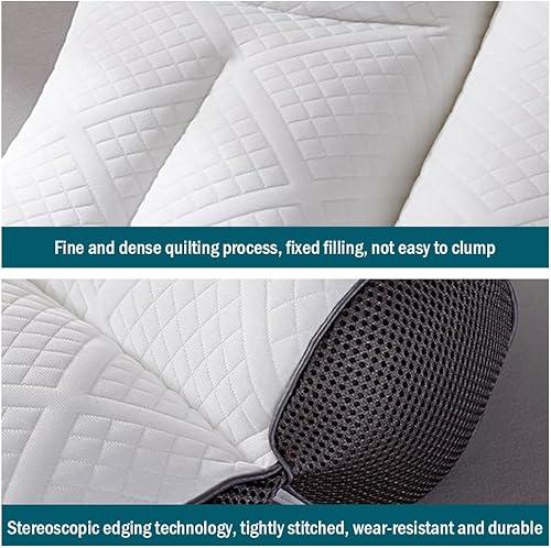 Miniatura 8 de AIIONP Almohada ergonómica ultra cómoda para el cuello, almohada de cama para dormir, almohada cervical ergonómica para aliviar el dolor (gris)