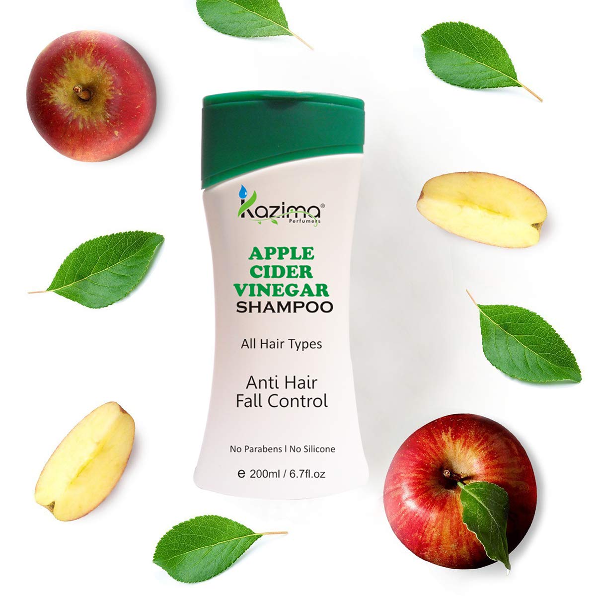 KAZIMA Apple Cider Vinegar Shampoo + Anti Dandruff Control Conditioner, 200 ml - Image 2 thumbnail