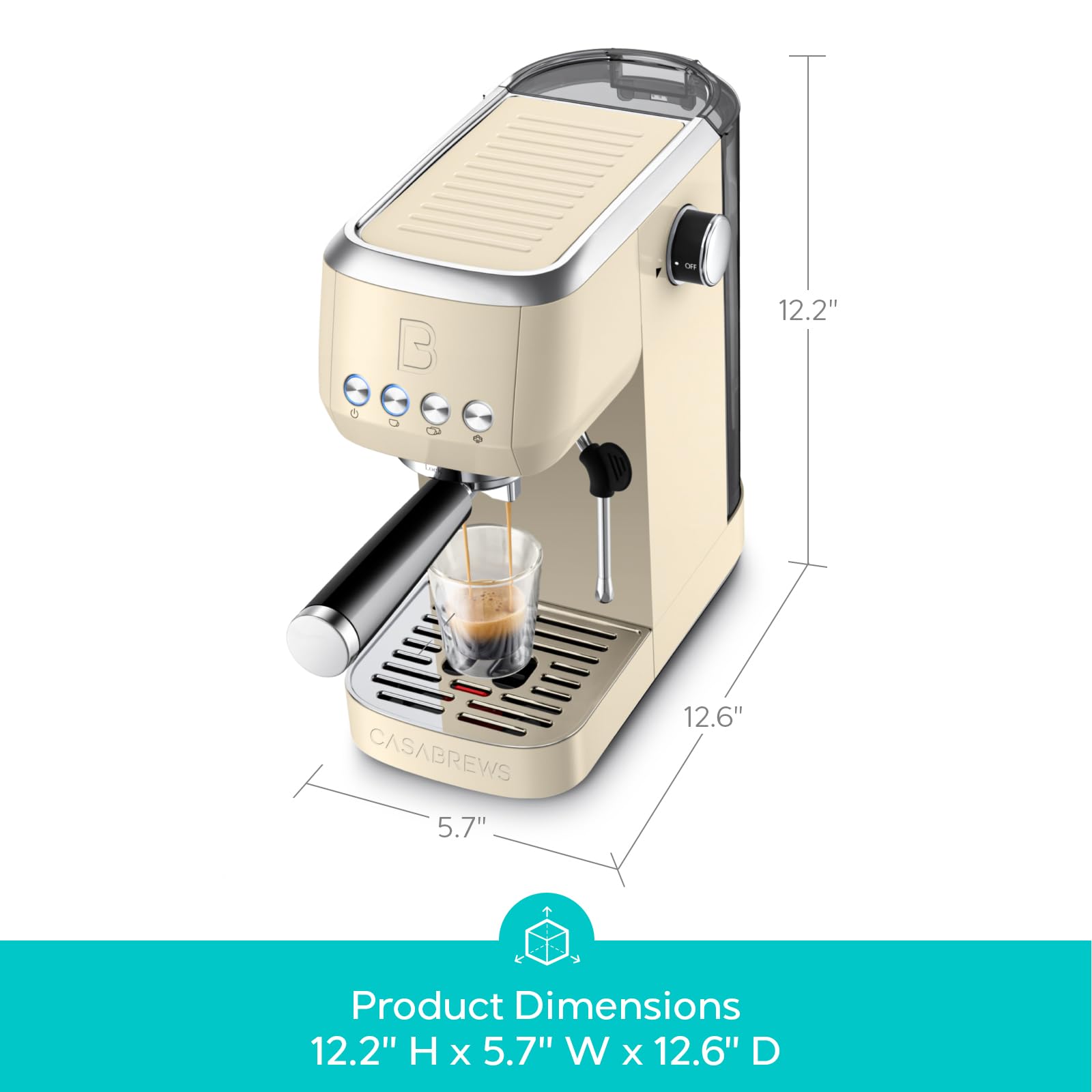 CASABREWS Espresso Machine - Make Barista Drinks at Home -7 CASABREWS Espresso Machine - Make Barista Drinks at Home -7