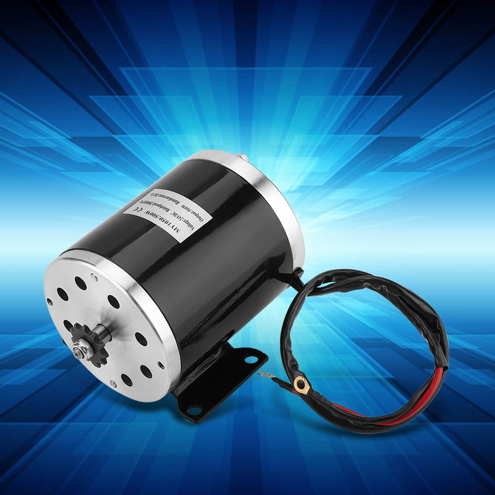 Motore elettrico a spazzola, mini motore DC 500 W DC 24 V Bike Scooter DC Motoriduttore DC per scooter elettrico fai te E Bike Go-Kart