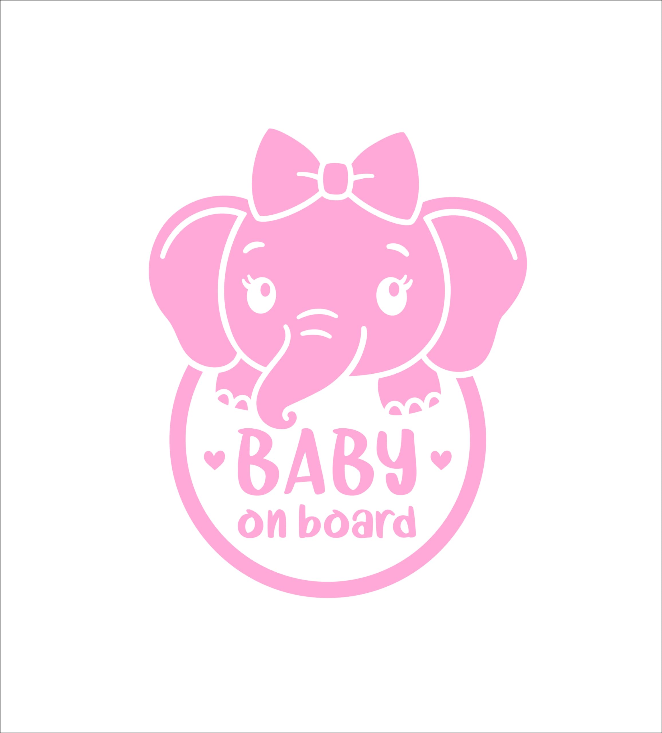 Adesivi Baby On Board - 2 Pezzi, 12x12 Cm, Vinile Impermeabile, Colore Azzurro - Foto 6