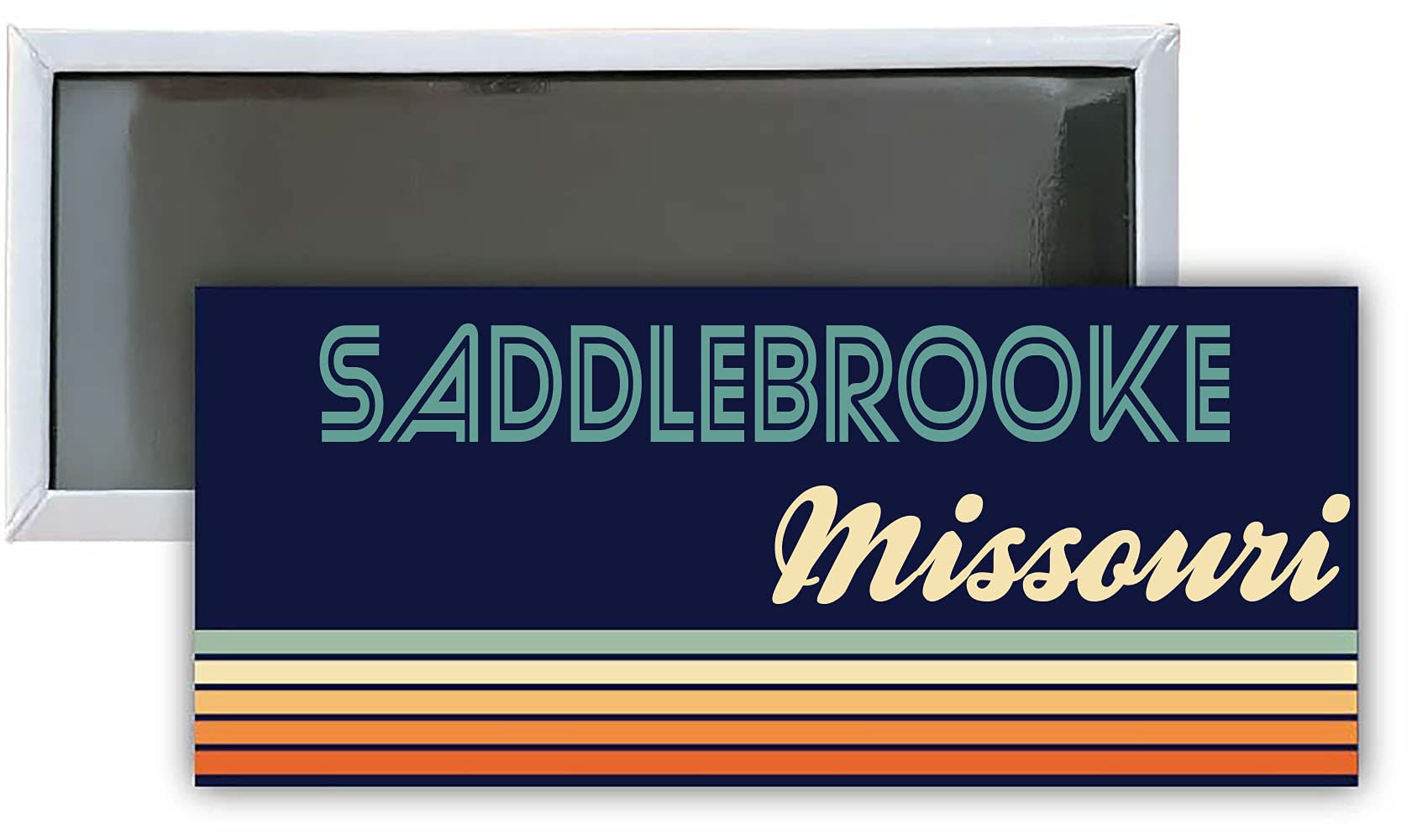 Saddlebrooke Missouri Souvenir 4.75x2-Inch Rectangle Fridge Magnet Retro Design