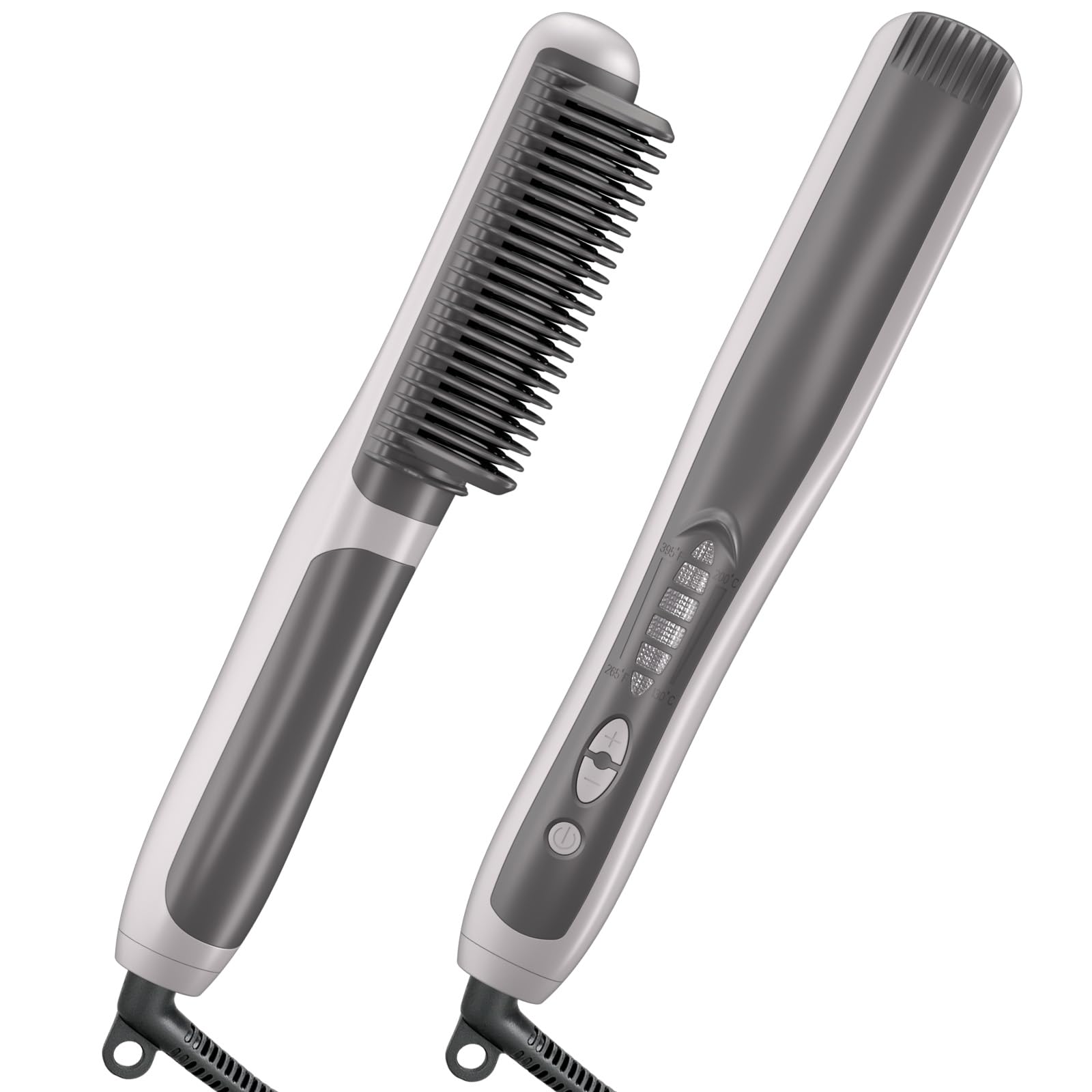 Hair Straightener Brush for Women with Luxury Gift Box - 30s Fast Heating Ceramic-Coated Comb, Great for Mothers Day & Birthday Gifts