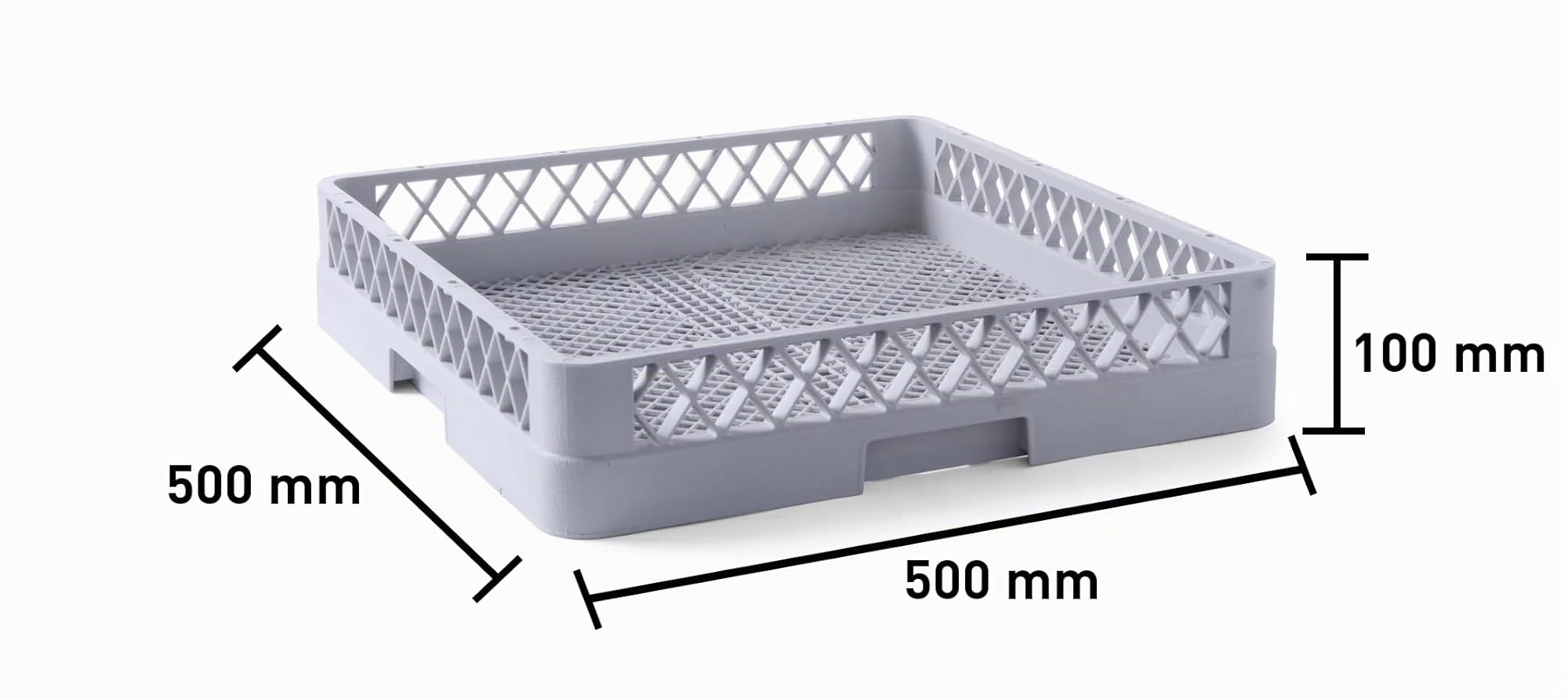 HENDI Cesta de lavavajillas para cubiertos - 500x500x(H)100 mm