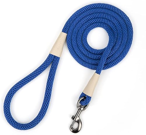 Correa de nailon para perros, correas para mascotas, mango suave y grueso, gancho fuerte de 6 pies y correa de plomo deslizante para perros grandes,