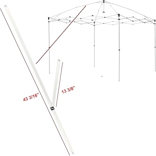 Miniatura 2 de Ozark Trail Simple Push - Cenador instantáneo de 10 x 10 pulgadas, barras de armadura de pico superior, piezas de repuesto de metal, color blanco