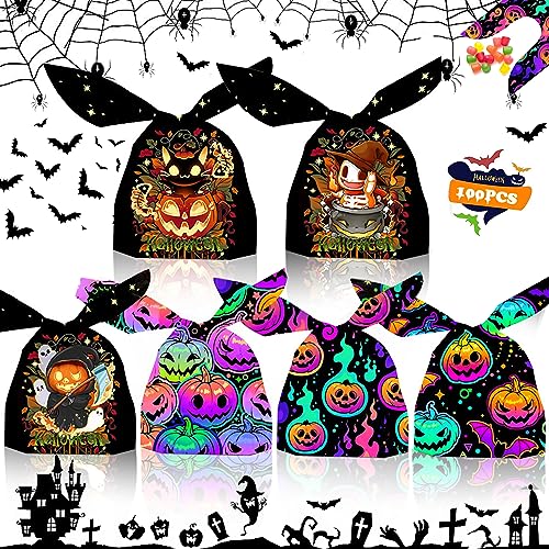 Halloween Papiertüten – 12 Stück Mit Aufklebern | Süßigkeiten-Taschen Für Die Gruselparty