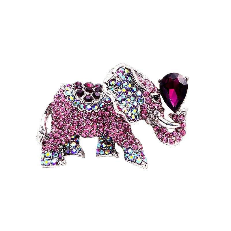 Bijoux éléphant et broche animalière aux finitions émaillées
