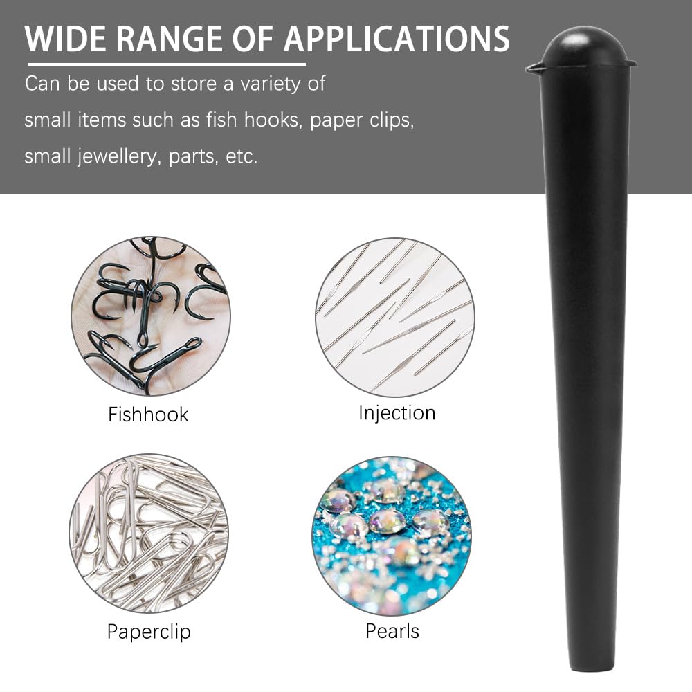 Tubos Guardar Porros Plastic Joint Tubes 120 mm Waterproof Airtight Negro