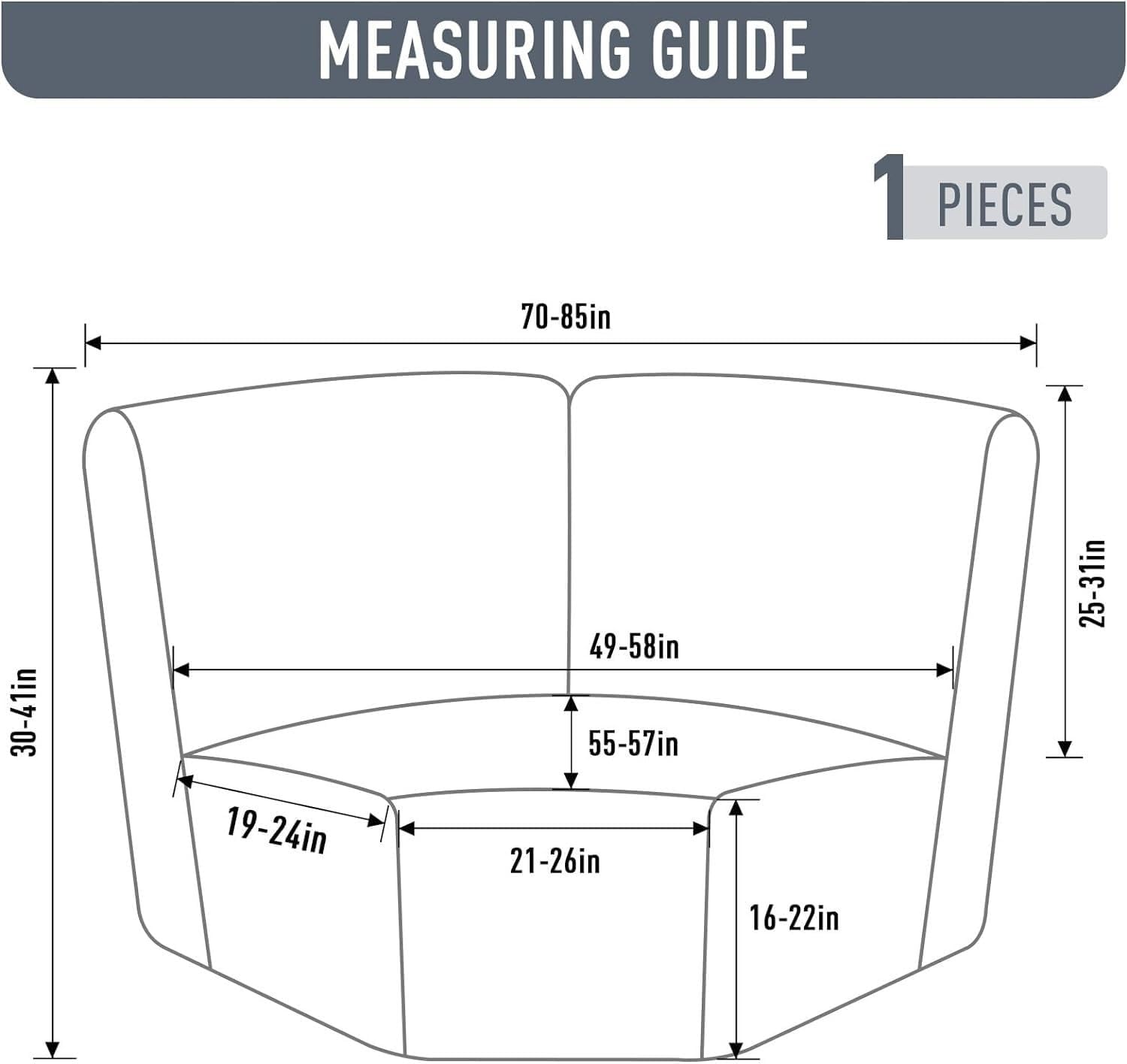 Konsilsa Corner Sofa Cover 1 Piece, Additional Corner Seat Cover L Shape Sectional Recliner Sofa Slipcover Velvet Stretch Soft Corner Piece (Color : D)