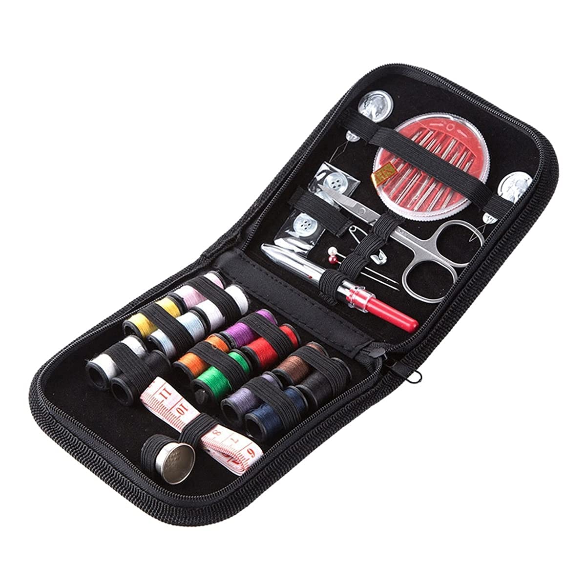 Sewing Kit, Needle and Thread Sewing Accessories with Thimble, Thread, Tape Measure, Portable Mini Sewing Kit for Beginners, Home, and Emergency with Travel