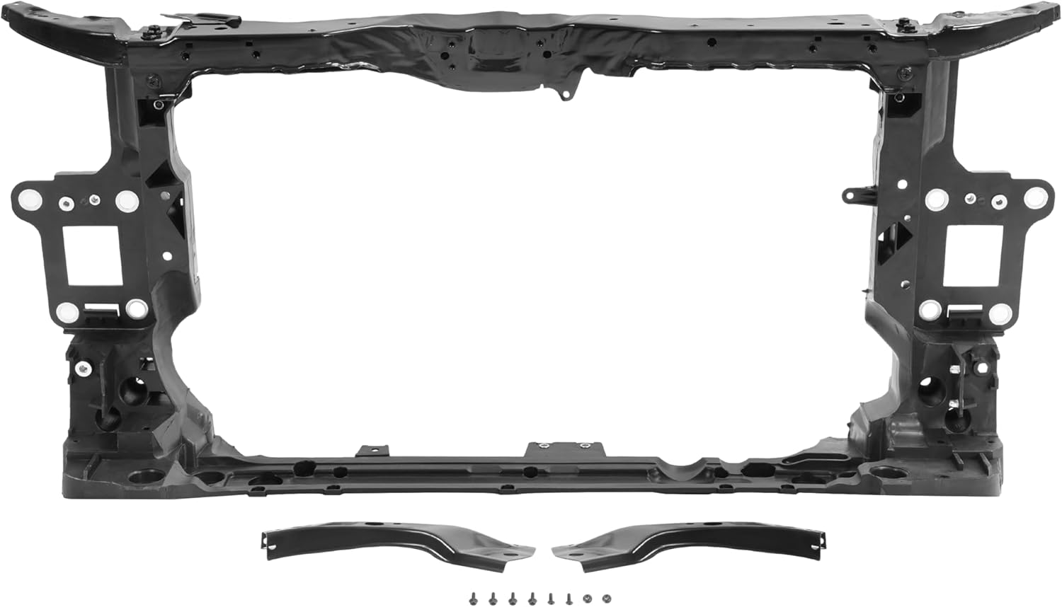 ALMULOO Radiator Core Mount Support Assembly Compatible with 2016-2019 Honda Civic DX LX-P SE EX LX Coupe Sport Sedan Relpacement For 71410TBAA01 HO1225183 Steel Electrophoresis Primed Black