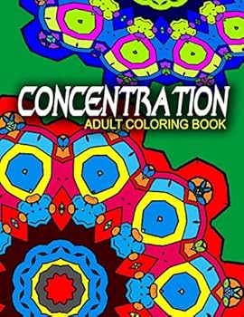 Paperback CONCENTRATION ADULT COLORING BOOKS - Vol.9: adult coloring books best sellers stress relief Book