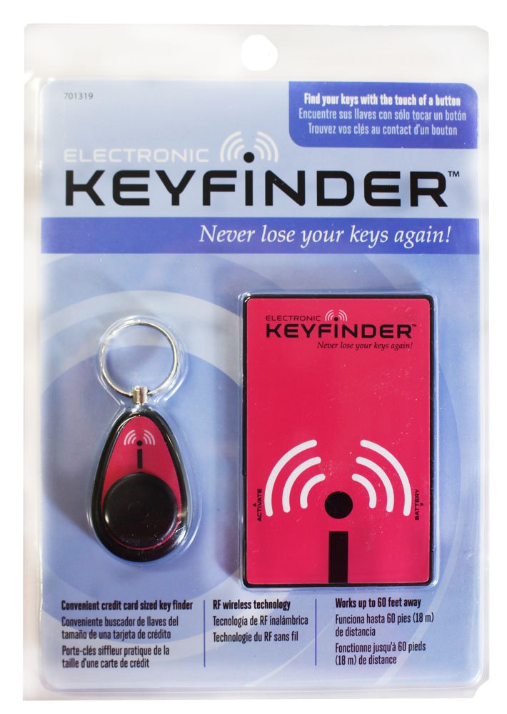 Electronic Key Finder Card, and Key Ring Attachment with Batteries (ToolUSA: HI-701319)