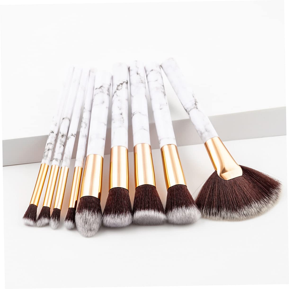 MAGICLULU Set Di 3 Pennelli Per Il Trucco Pennello Triangolare Per Fard Setole in Nylon Anti-perdita Facile Da Pulire Ottimo Per Luso Quotidiano E Per La Sperimentazione T-09-002 9 Pezzi*3