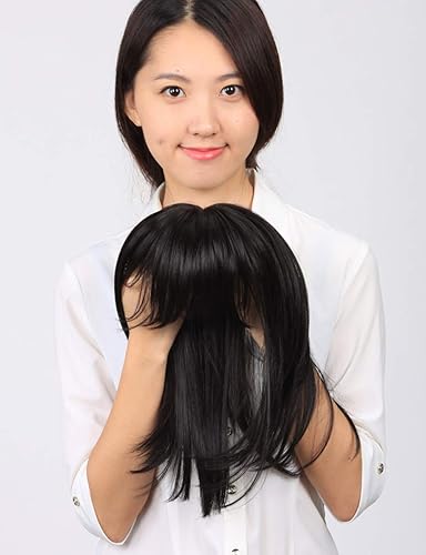 Miniatura 5 de Parte lateral recta con clip en la frente con flequillo para mujeres con cabello fino 99J # vino tinto