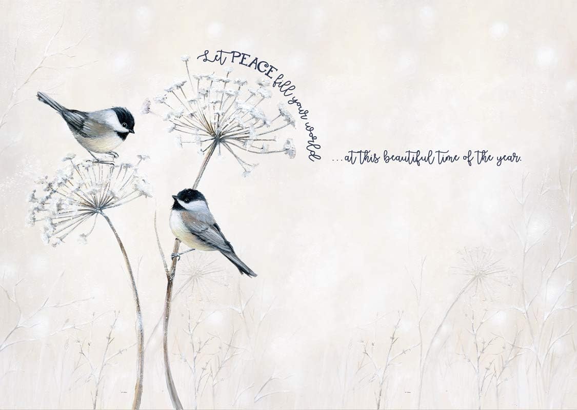 LPG Performing Arts Keepsake Box, Glitter Embellished with Full Color Inside Designs Chickadees, 87147-14 image 2