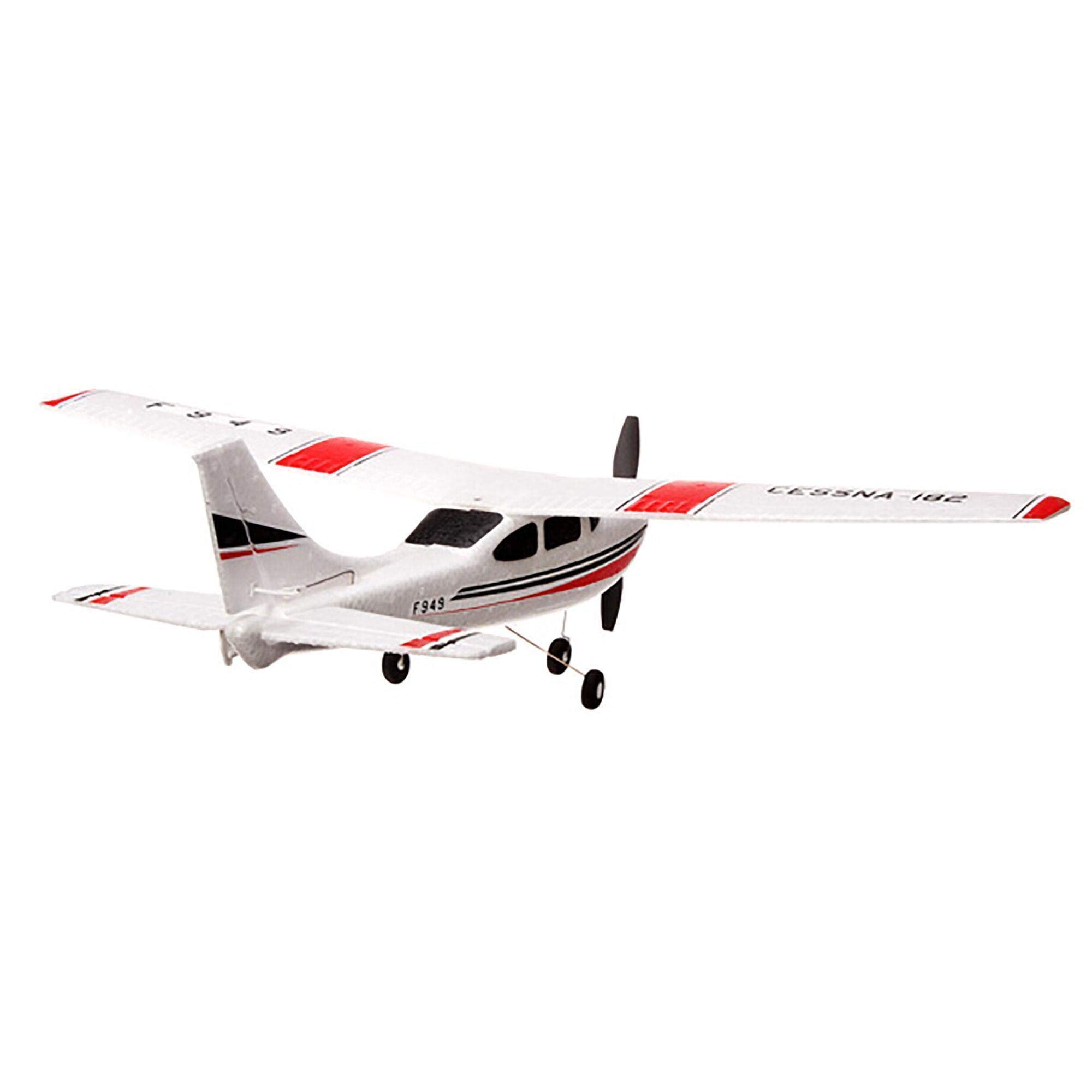 efaso WLToys F949 3-kanałowy samolot RC 2,4 GHz Cessna-182 – wytrzymały materiał EPO, kompletny RTF + dodatkowa powierzchnia nośna