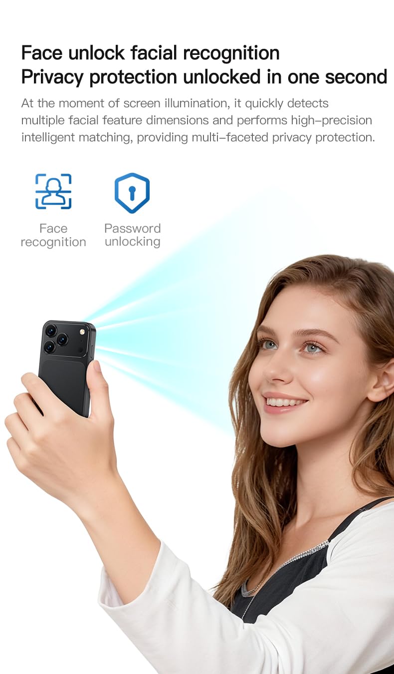 A17 Mini Compact Smartphone, 3.0-Inch HD Display, Android OS, 900mAh Long-Lasting Battery, HD Rear Camera, Pocket-Sized Unlocked Phone, Ideal for Backup & Travel (Orange) | 3.0-Inch, HD Display, Android 15 OS, 900mAh — view 5