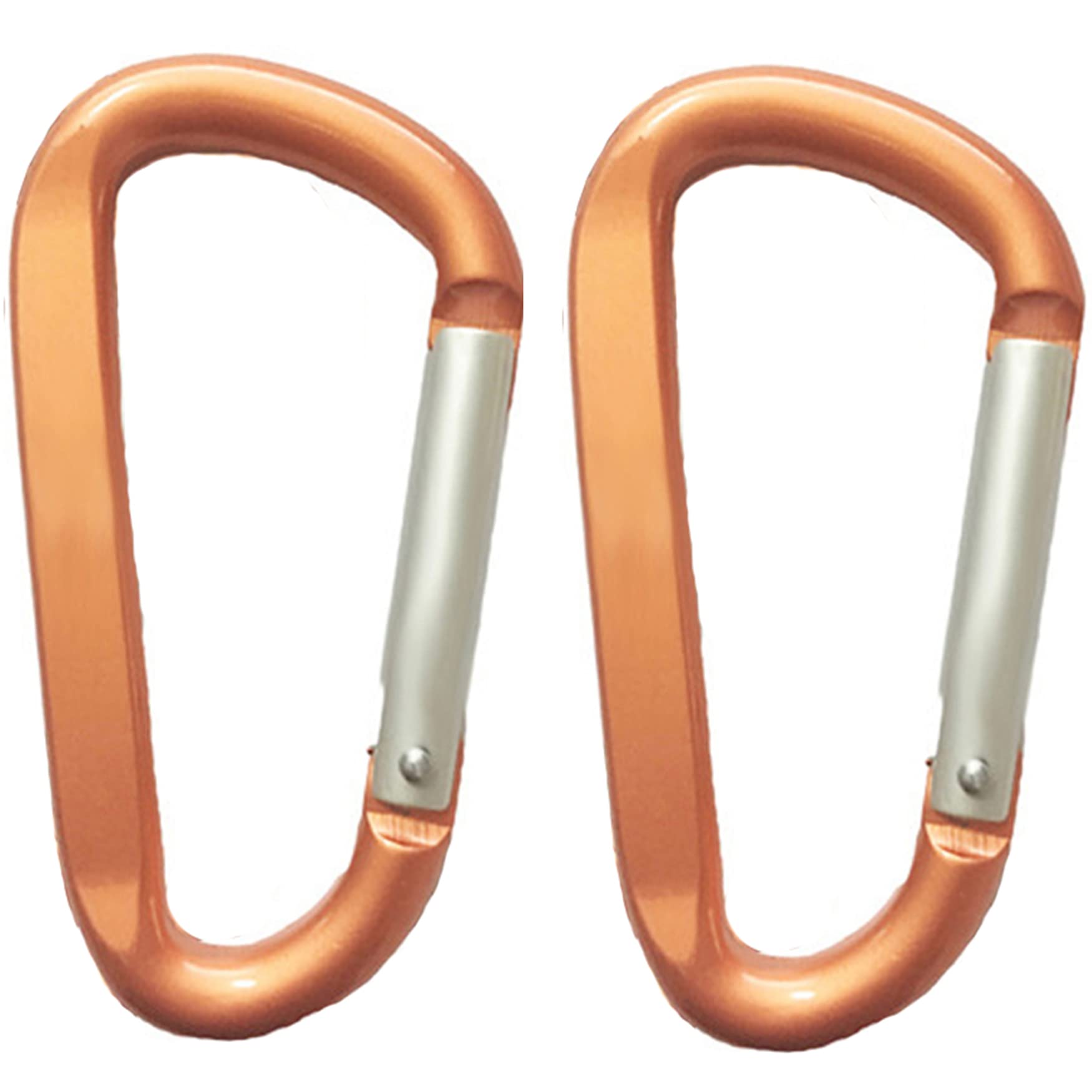 Large Carabiners Keychain 3" Aluminum D Shape Premium Durable D-Ring Carabiner Clip Hook Camping Accessories Snap Link Key Chain Durable Improved Design