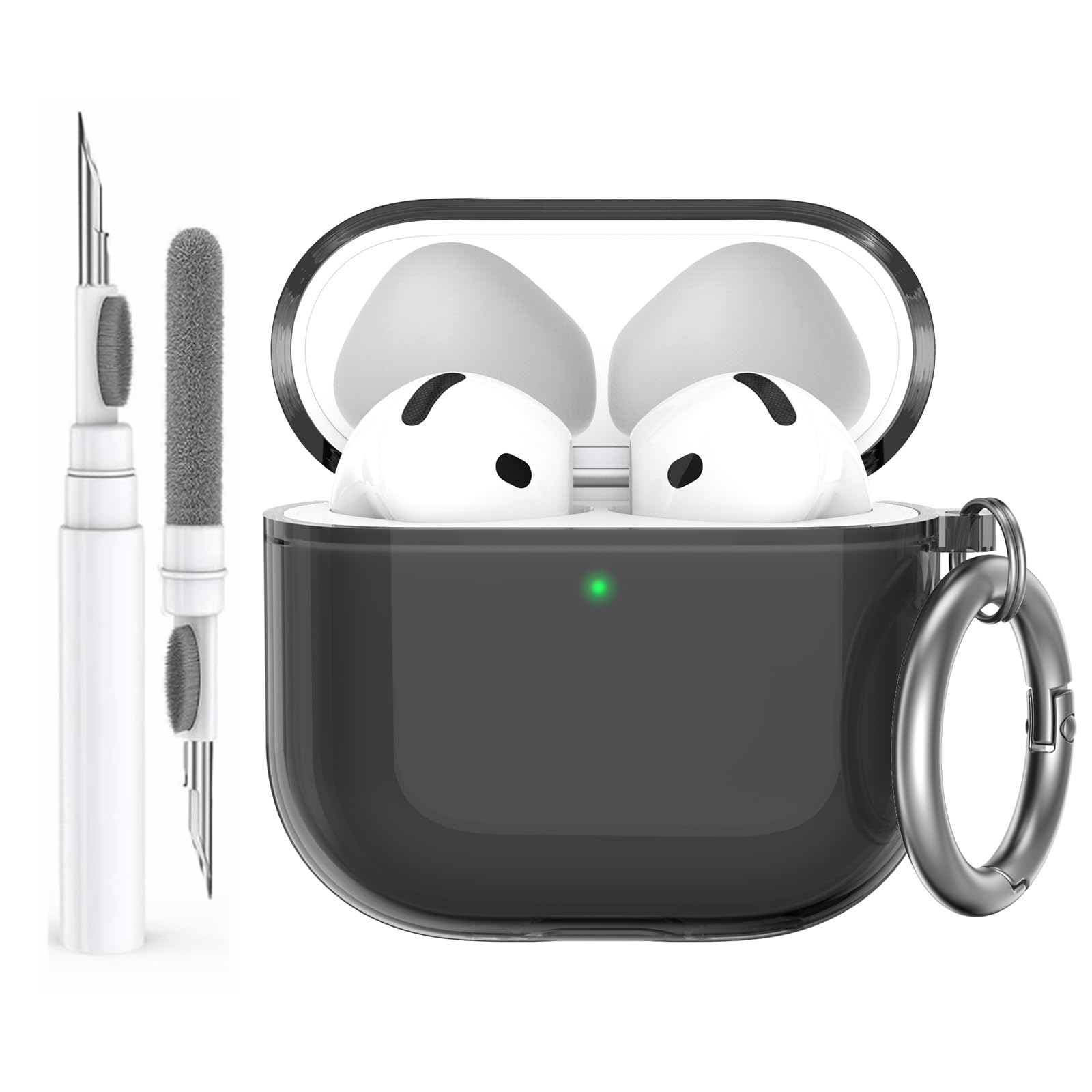Amazon.com: AhaStyle Clear Airpods 4 Case Cover with Cleaning Kit