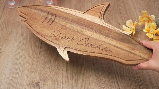 Tabla de cortar decorativa Maxcheck en madera de acacia miniatura 7