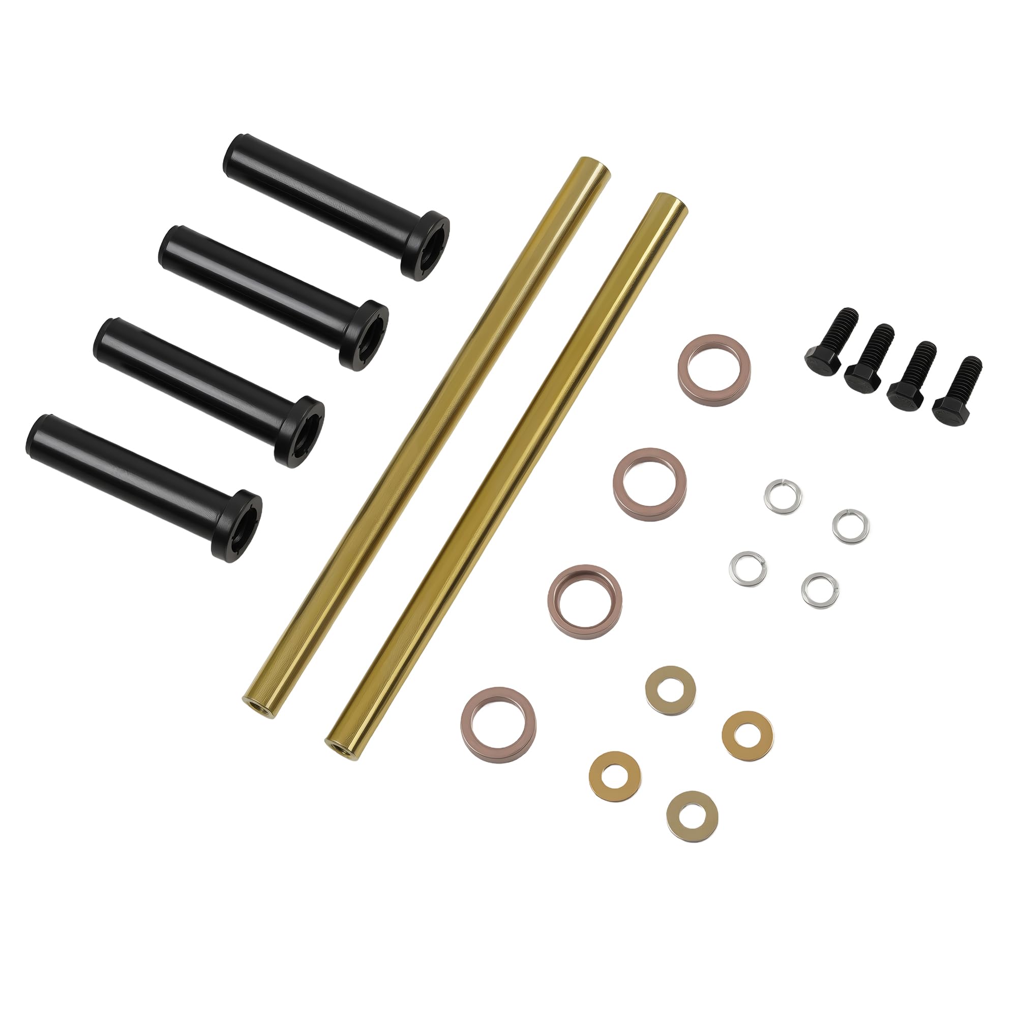 Royal Sun Zestaw tulei przedniego dolnego ramienia A-ARM 7501093 dla Polaris Sportsman 400 500 570 600 700 800, Trail Blazer 250 330 400, itp. Tuleje amortyzujące przednie dolne ramię A