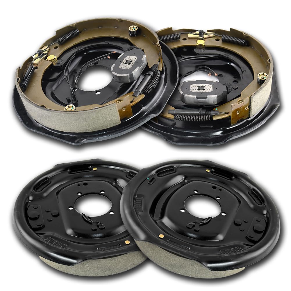 JADODE 12" x 2" Electric Trailer Brake Assembly fits 7000 lbs Axle Trailers,Electric and Hydraulic Brake for Two Pair- 23-108-00/23-181-00 Trailer Brakes - 4pack