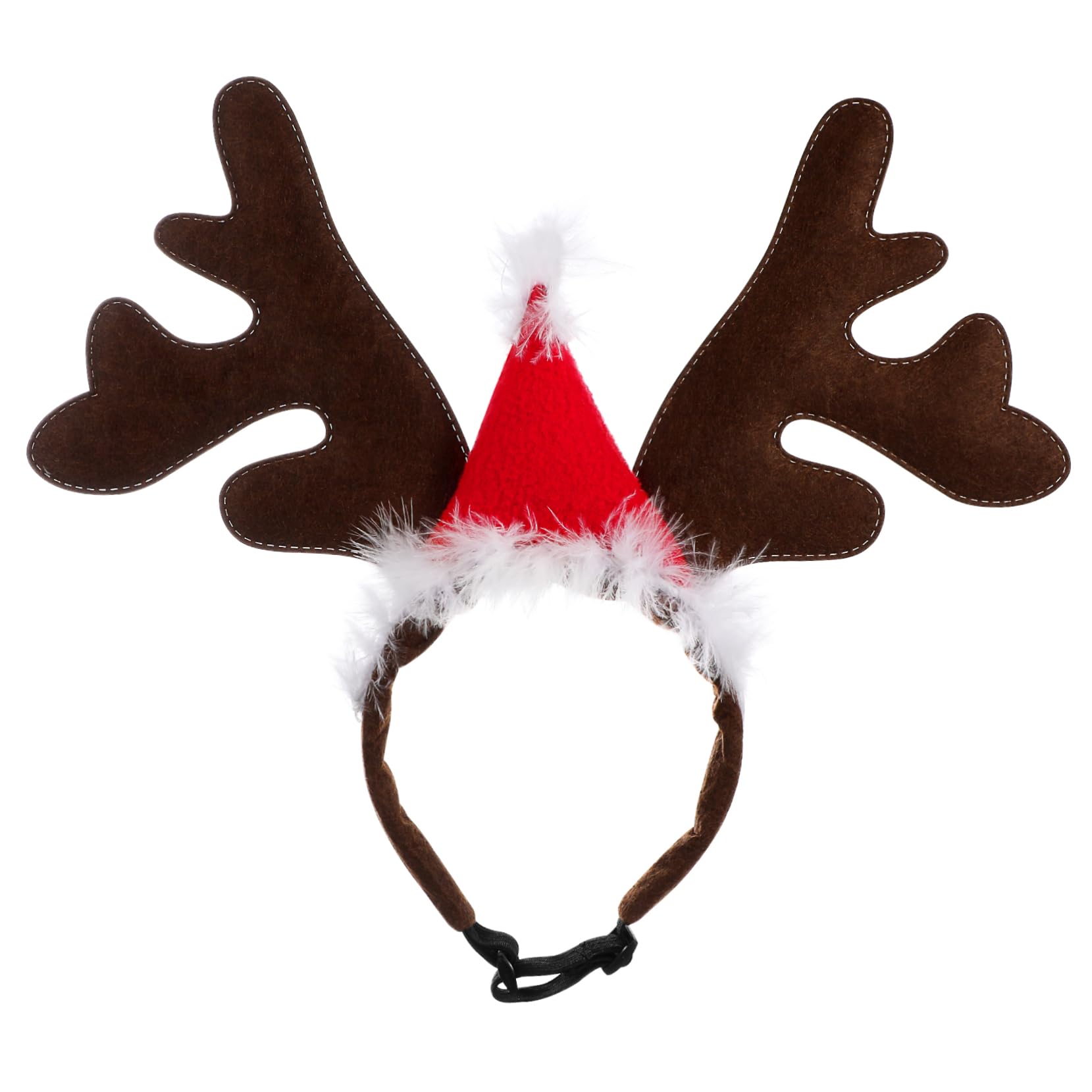 Serrage-tête de fête cerf pour chien et chat bandeau de Noël marron