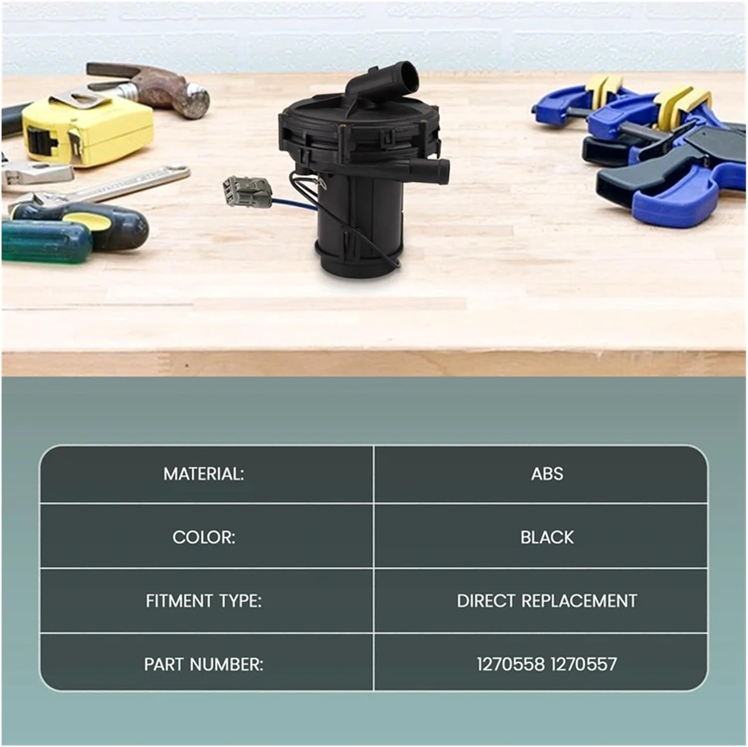 Car Secondary Air Injection Pump Electric Air Pump Compatible With Volvo 850 1996-1997 1270558 1270557