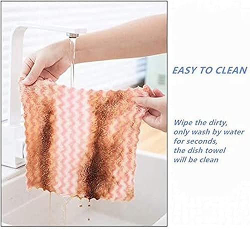 Miniatura 7 de LELEBEAR Straseapoit - Trapo de limpieza de microfibra, trapos de limpieza sin pelusas, trapo de limpieza súper absorbente Straseapoit (10 x 10