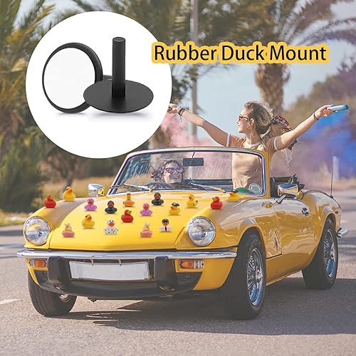 Miniatura 6 de Soporte de plástico para Jeep Dash, 12 piezas de soporte de pato de goma para Jeep Dash y pantalla fija con 15 calcomanías de doble cara (excluyendo