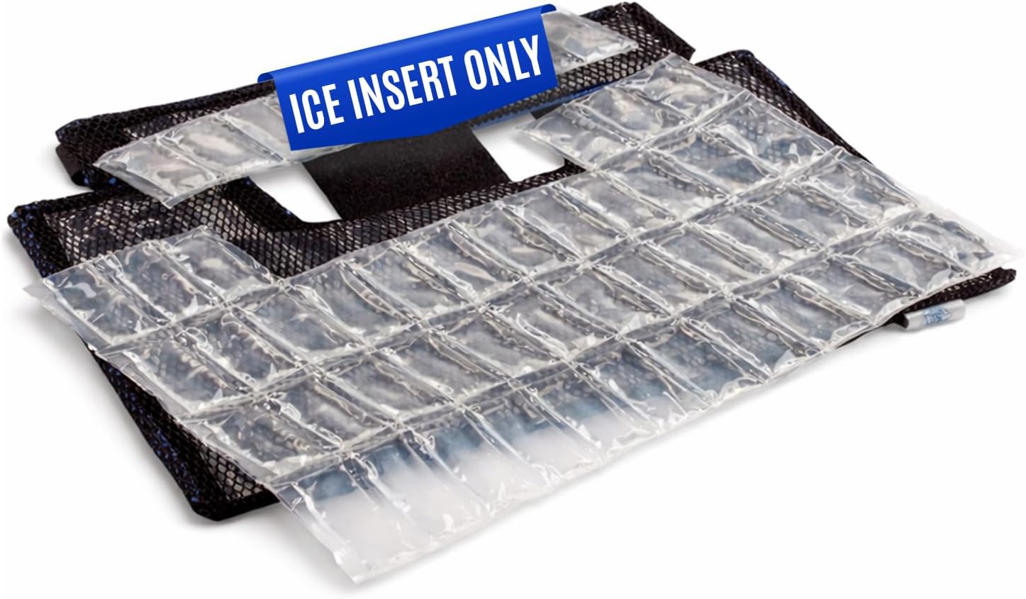 Pro Ice PI-101 Ice Pack Inserts Only for Neck and Shoulder - Reusable Ice Packs for Injuries - Ice Pack Insert Set for Scapula Cervical Cold Therapy Wrap