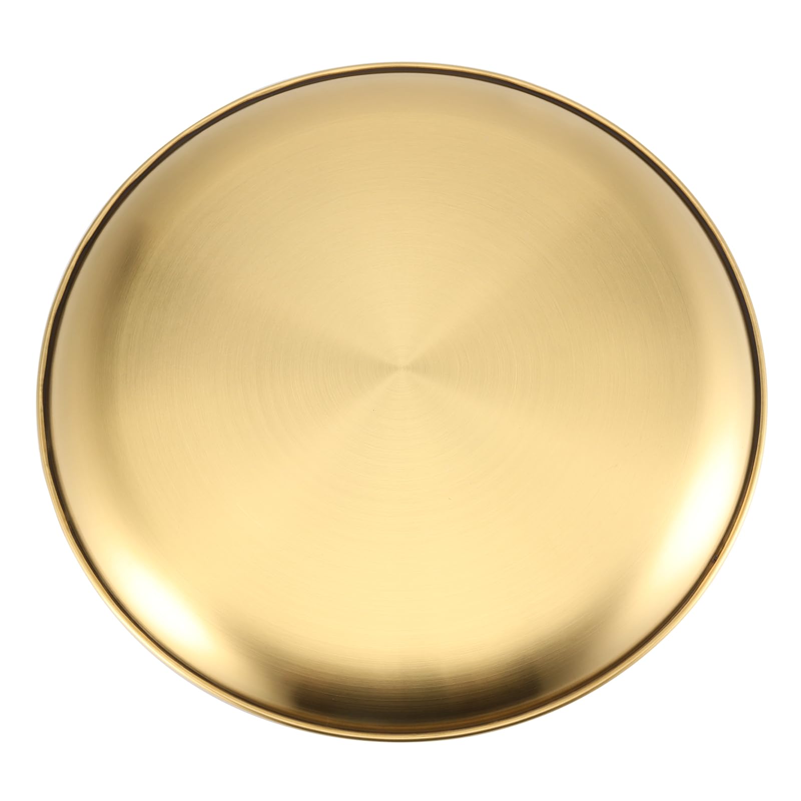 ZOENHOU 5 Pcs 20cm Stainless Steel Dinner Plates, Round Serving Platter Plates Dishes - Image 4