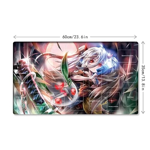 Neue Mlikemat Playmat Geisteroger & Schneehase TCG CCG OCG Sammelkartenspielmatte mit Zonen + Gratis Tasche (ZD039-038-A)