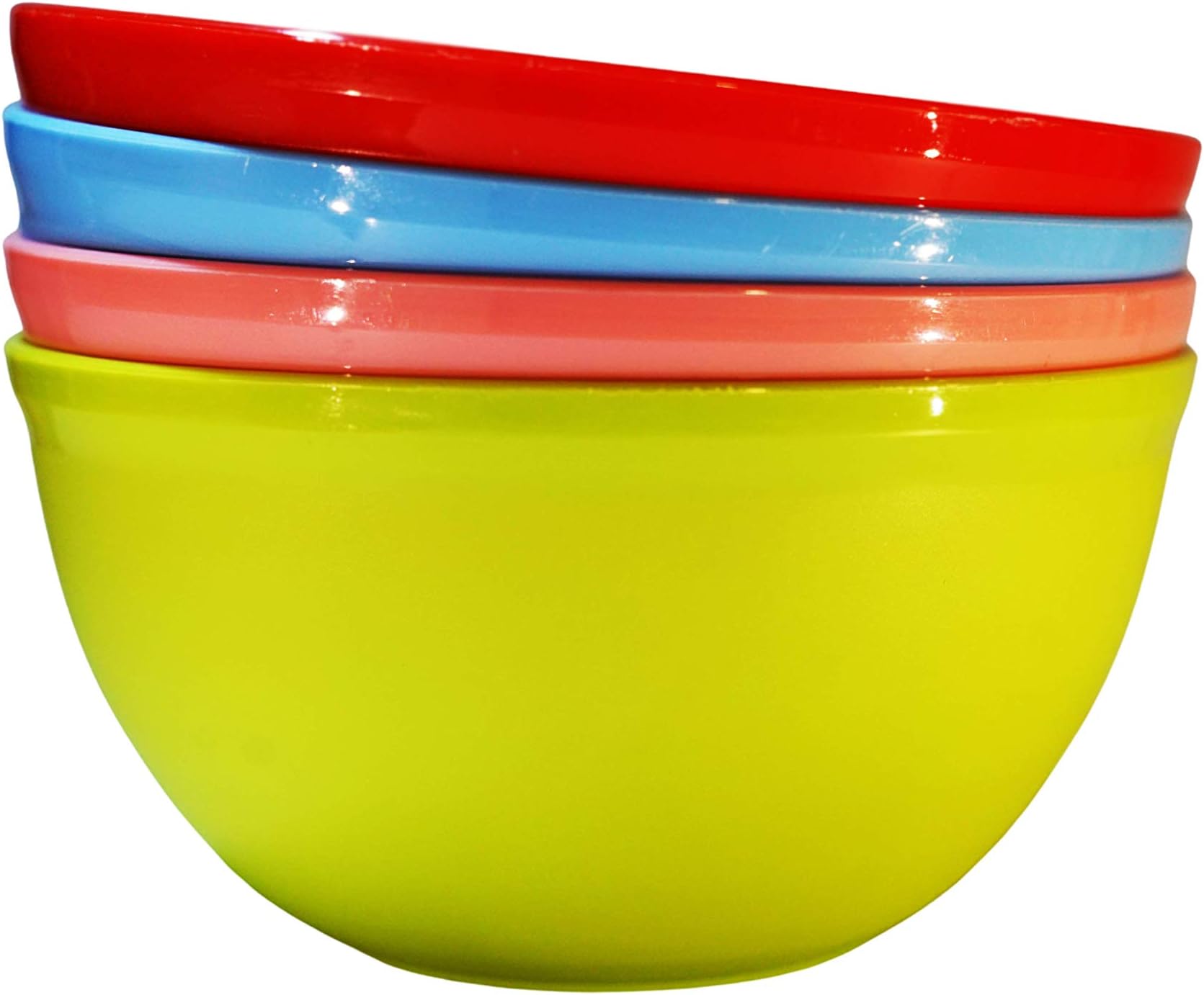 Belson Store - Big Bowl for Snacks |1L | Mixing | Kitchen | Serving Food | Microwave Safe Bowl Set of 4 - Multicolor