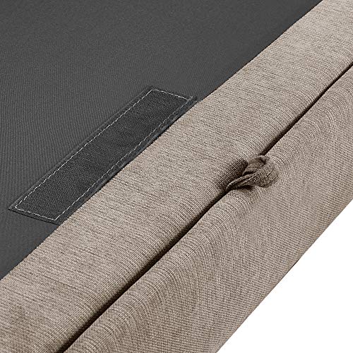 Serta Palisades Sofas With Storage 1 Modern Design, Track Arms, Foam-Filled Cushions, Easy-To-Clean Fabric Upholstery, 77", Soft Tan #TOP7