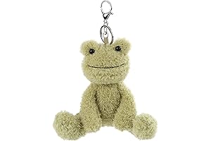 Apricot Lamb Cute Frog Keychain Plush