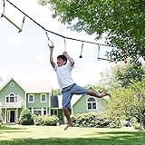 Industriestärkeverstärkte Fasern ermöglichen es der Slackline, bis zu 250 Pfund zu tragen.