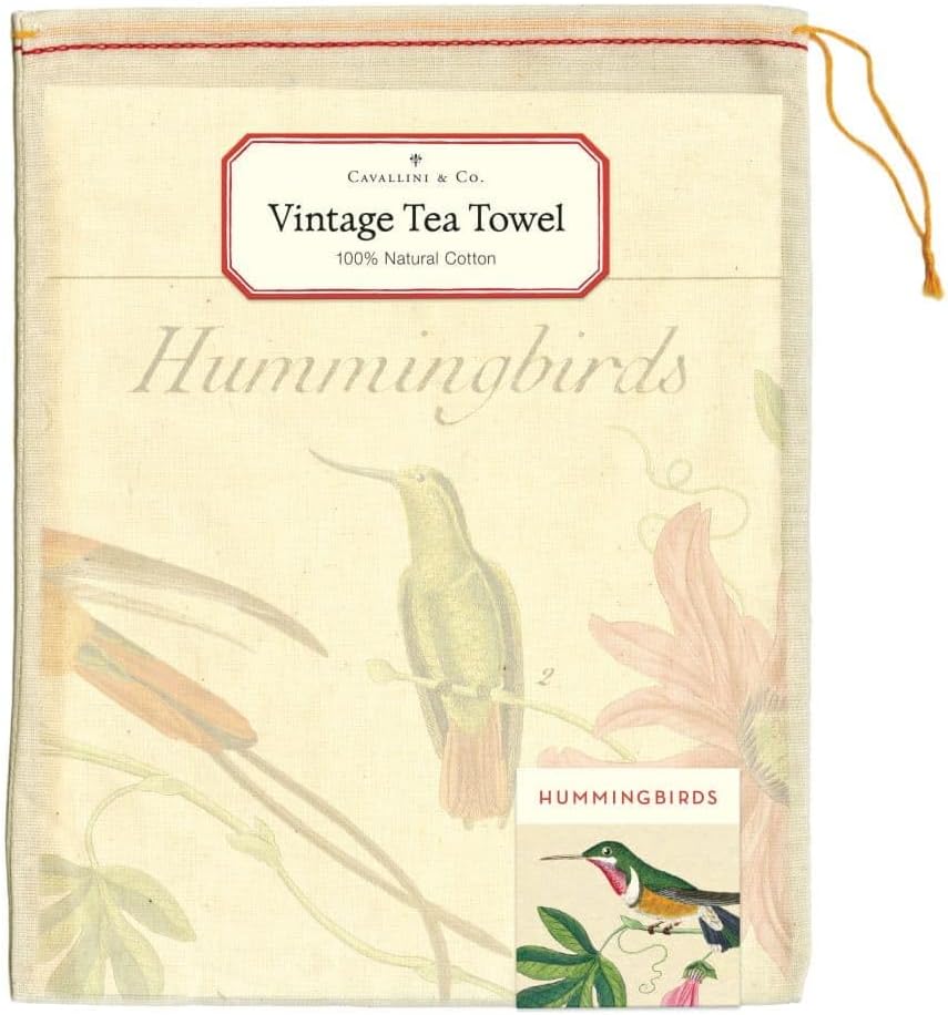 Cavallini & Co., Hummingbirds Vintage Kitchen / Tea Towel