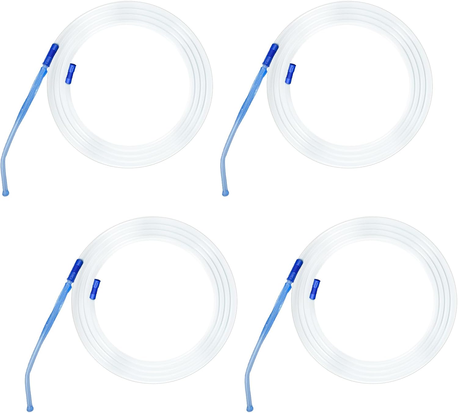 4 units suction collection tubing with detachable porous end design handle?Each suction tube kits is 6.8 feet long?