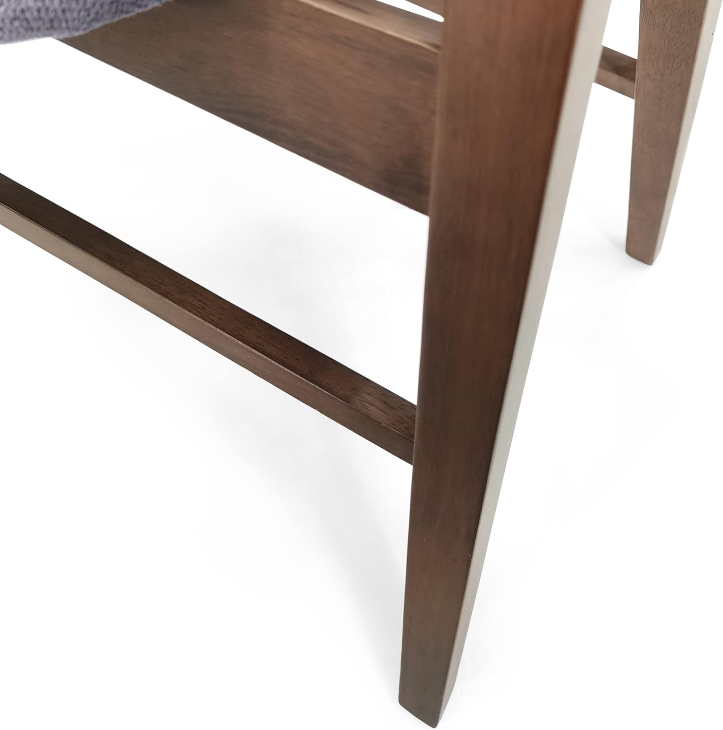 Christopher Knight Home Stocker Upholstered Dining Chairs - Dark Gray/Walnut (Set of 2)