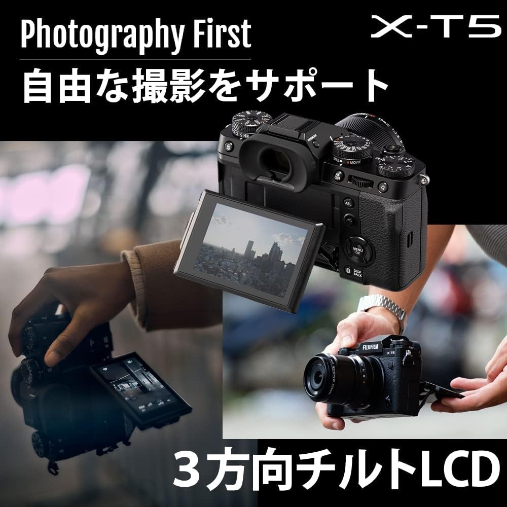 【美品】FUJIFILM X-T5 ミラーレス カメラ ボディ レンズ ブラック 15000円キャッシュバック ～1/12まで】 フジフイルム X-T5 JP ボディ