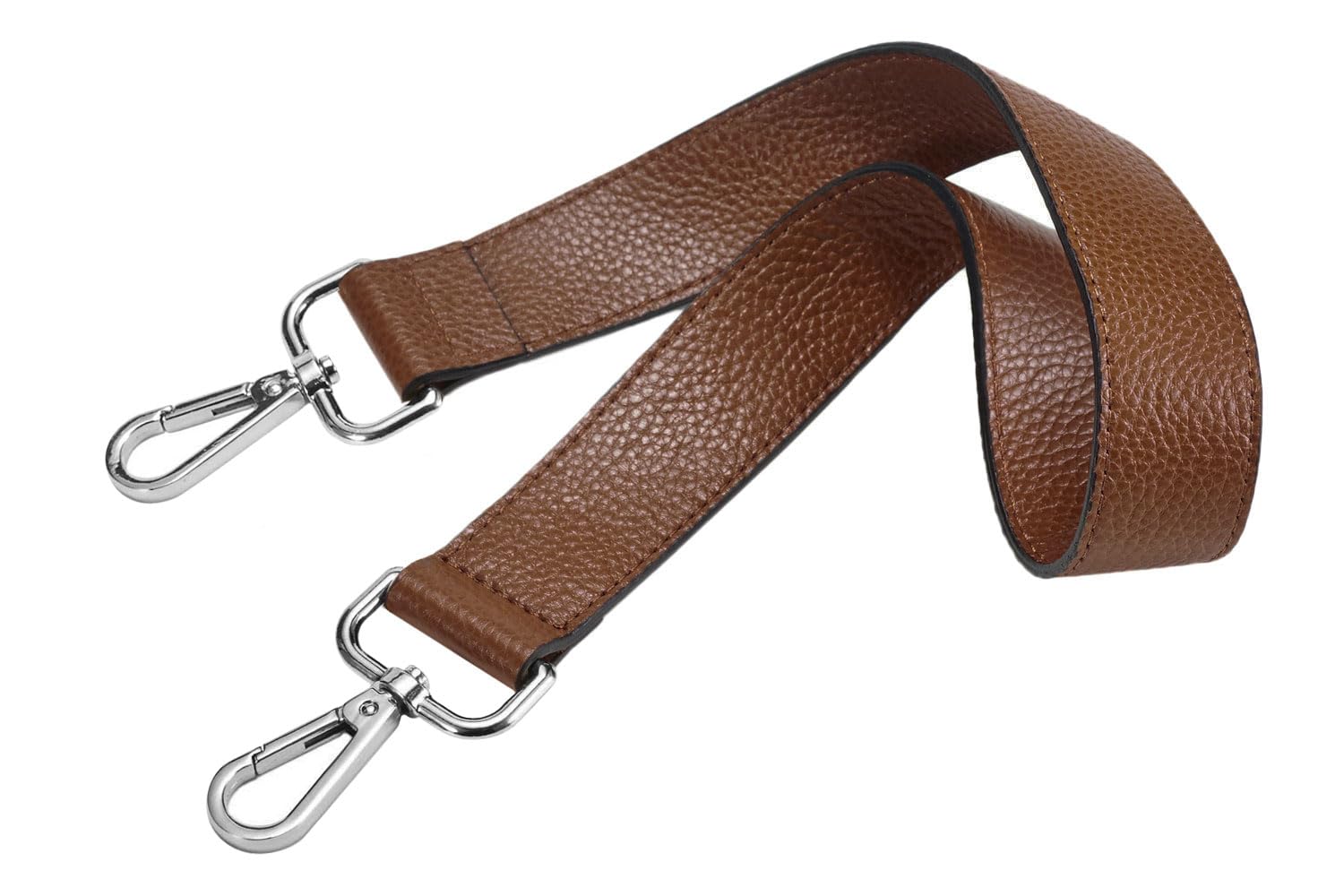 24.8” Leather Replacement Strap for Handbags Shoulder Bag with Metal Buckles