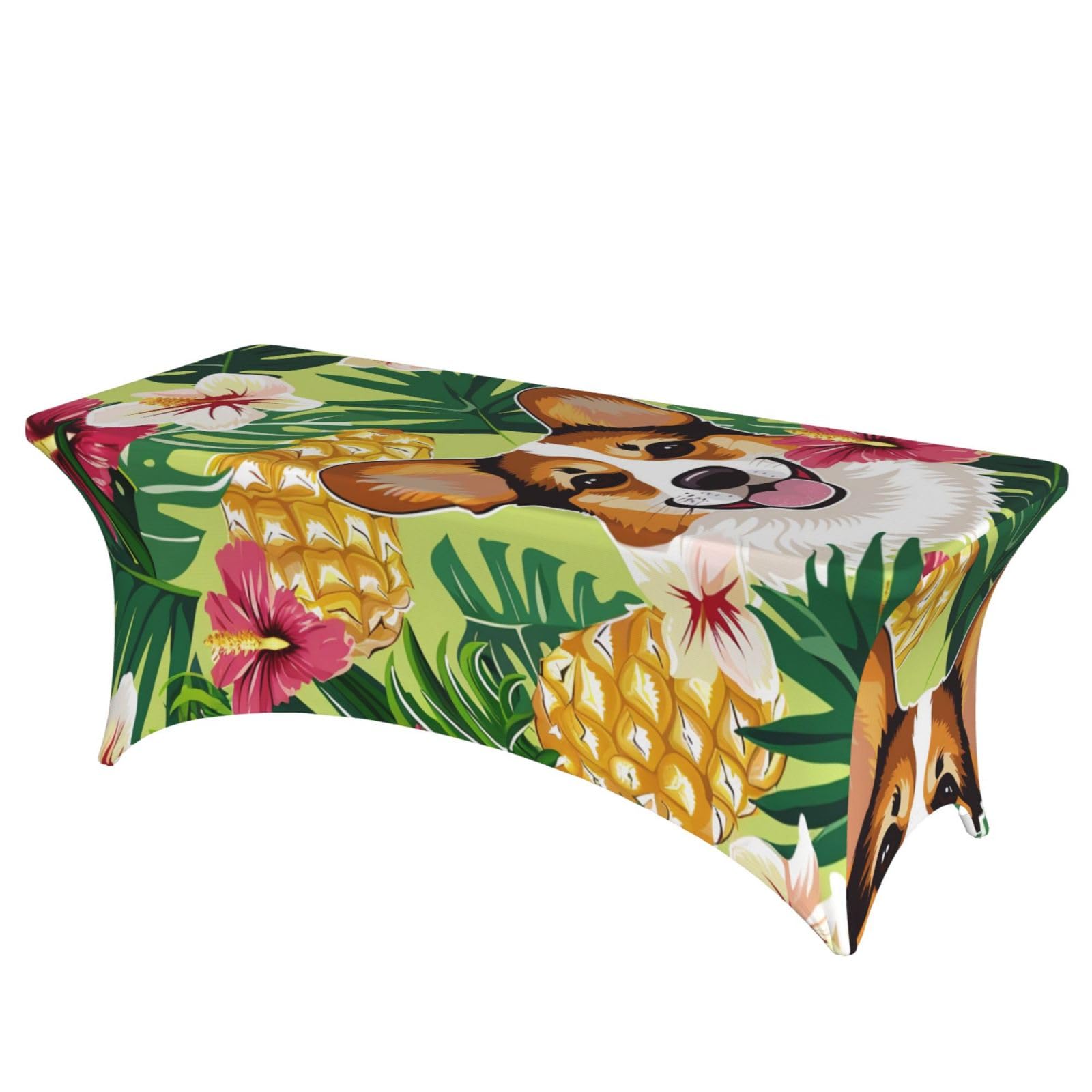 Nappe ananas tropical pour mariage et banquet estival en plein air