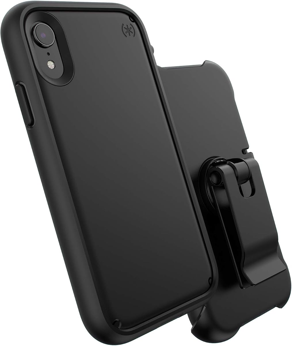 Speck Products Presidio Ultra iPhone XR Case, Black/Black/Black
