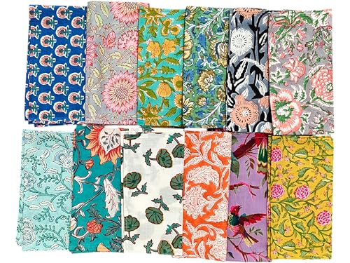 Servilletas de tela 100% algodón con estampado floral miniatura 1